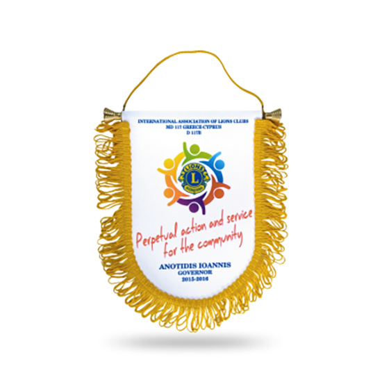 Banner der Internationalen Organisation – Damos-Banner – Siebdruck